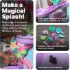 imageStep2 Rain Showers and Unicorns Water Table Kids Water and Sand Activity Sensory Playset Summer Outdoor Toys 13 Piece Water Toy Accessories for Toddlers 15 Years Old Blue ampamp PurpleRain Showers  Unicorns
