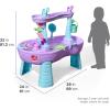 imageStep2 Rain Showers and Unicorns Water Table Kids Water and Sand Activity Sensory Playset Summer Outdoor Toys 13 Piece Water Toy Accessories for Toddlers 15 Years Old Blue ampamp PurpleRain Showers  Unicorns