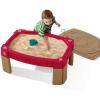 imageStep2 Naturally Playful Sand Table Kids Sand Activity Sensory Table 5 Piece Accessory Kit Toddler Summer Outdoor Toys 2 Years OldBrownMaroon