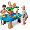 imageStep2 Rain Showers and Unicorns Water Table Kids Water and Sand Activity Sensory Playset Summer Outdoor Toys 13 Piece Water Toy Accessories for Toddlers 15 Years Old Blue ampamp PurpleTropical Rainforest