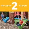 imageStep2 Clubhouse Climber Kids Outdoor Playset Backyard Playground Set 2 Slides Climbing Wall Elevated Playhouse Outside Jungle Gym For Toddlers 26 Years Old