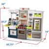 imageStep2 Elegant Edge Kids Kitchen Playset IndoorOutdoor Kitchenette Interactive Play with Lights and Sounds Made of Durable Plastic Includes 78 Piece Toy Accessories For Toddlers 3 Years OldKitchen Set
