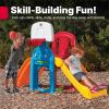 imageStep2 Game Time Sports Climber Kids IndoorOutdoor Playset Backyard Playground Set Slide Climbing Wall Basketball Hoop Outside Jungle Gym For Toddlers 26 Years OldMulticolor