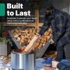imageStep2 Longhorn Firewood Rack  Firewood Nest  Log Holder for Outdoor or Indoor Use  Ideal and Elegant Wood Storage Solution for Fire Pits Fireplaces Wood Burning Stoves and More  Easy Assembly