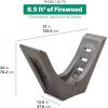imageStep2 Longhorn Firewood Rack  Firewood Nest  Log Holder for Outdoor or Indoor Use  Ideal and Elegant Wood Storage Solution for Fire Pits Fireplaces Wood Burning Stoves and More  Easy Assembly