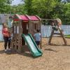 imageStep2 Naturally Playful Adventure Lodge Swing Set and Play CenterWithout Glider