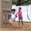imageStep2 Naturally Playful Adventure Lodge Swing Set and Play CenterWithout Glider
