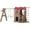 imageStep2 Naturally Playful Adventure Lodge Swing Set and Play CenterWithout Glider