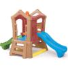 imageStep2 Play Up Double Slide Climber Kids Outdoor Playset Backyard Playground Set 2 Slides Elevated Playhouse Outside Jungle Gym For Toddlers 26 Years Old