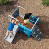 imageStep2 Scout ampamp Slide Climber Kids Outdoor Playset Backyard Playground Set Slide Climbing Wall Tunnel Outside Vintage Style Jungle Gym for Toddlers 26 Years Old