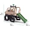 imageStep2 Truck Climber Kids Outdoor Playset Backyard Playground Set Slide ampamp Climbing Wall Outside Jungle Gym for Toddlers 25 Years OldBrown
