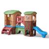 imageStep2 Clubhouse Climber Kids Outdoor Playset Backyard Playground Set 2 Slides Climbing Wall Elevated Playhouse Outside Jungle Gym For Toddlers 26 Years Old