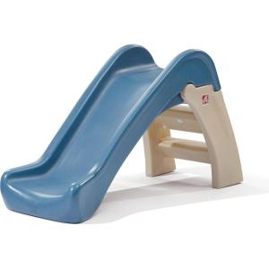 imageStep2 Play ampamp Fold Junior Slide Kids IndoorOutdoor Play Slide Backyard Playground Set Easy Grip Wide Ladder Outside Jungle Gym For Toddlers 154 Years OldMulticolor