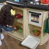 imageStep2 784200 Great Gourmet Kitchen  Durable Kids Kitchen Playset with Lights ampamp Sounds  Pink Plastic Play Kitchen 1675 x 39 x 46 inchesTan