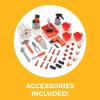 imageStep2 Big Builders Pro Kids Workbench IndoorOutdoor Tool Bench for Children Interactive Play with Sounds Made of Durable Plastic Includes 45 Piece Toy Accessories For Toddlers 3 Years Old