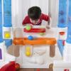 imageStep2 Crazy Maze Toddler Ball Pit Kids Playhouse IndoorOutdoor Playset Interactive Play with Sounds Includes 20 Colorful Balls Made of Durable Plastic For Toddlers 15 Years OldGreen Roof