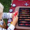 imageStep2 Fixin Fun Outdoor Grill  Plastic Toy Grill ampamp Play Food  Pretend Play Grilling Set Brown 85317