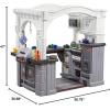 imageStep2 Grand WalkIn Kitchen ampamp Grill Kids Playset IndoorOutdoor Kitchenette Interactive Play with Lights and Sounds Durable Plastic 103 Piece Toy Accessories Toddlers 2 Years Old BrownTanGray