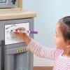 imageStep2 Heart of the Home Kitchen Set for Kids Interactive Play with Lights and Sounds Toddlers 2 Years Old Realistic 40 Piece Kitchen Toy Accessories Easy AssemblyBrown