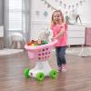 imageStep2 Little Helpers Shopping Cart for Kids Play Grocery Cart Made of Durable Plastic for Toddlers 2 Years Old BluePink