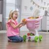 imageStep2 Little Helpers Shopping Cart for Kids Play Grocery Cart Made of Durable Plastic for Toddlers 2 Years Old BluePink