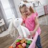 imageStep2 Little Helpers Shopping Cart for Kids Play Grocery Cart Made of Durable Plastic for Toddlers 2 Years Old BluePink