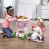 imageStep2 Little Helpers Shopping Cart for Kids Play Grocery Cart Made of Durable Plastic for Toddlers 2 Years Old BluePink