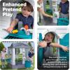 imageStep2 Neat ampamp Tidy Cottage Kids Playhouse IndoorOutdoor Playset Interactive Play with Sounds Made of Durable Plastic for Toddlers 15 Years Old GreyGrey