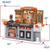 imageStep2 Pro Play Kids Workshop with Utility Bench IndoorOutdoor Tool Bench for Children Interactive Play with Sounds Made of Durable Plastic Includes 76 Piece Toy Accessories Toddlers 3 Years Old