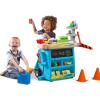 imageStep2 Stop ampamp Go Market  Kids Pretend Play Store ampamp Toll Booth with Toy Cash Register BlueBlue