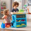 imageStep2 Stop ampamp Go Market  Kids Pretend Play Store ampamp Toll Booth with Toy Cash Register BlueBlue