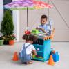 imageStep2 Stop ampamp Go Market  Kids Pretend Play Store ampamp Toll Booth with Toy Cash Register BlueBlue