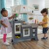 imageStep2 Timeless Trends Kids Kitchen Playset IndoorOutdoor Kitchenette Interactive Play with Lights and Sounds Made of Durable Plastic Includes 21 Piece Toy Accessories for Toddlers 2 Years OldGilded Gourmet Kitchen