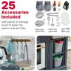 imageStep2 Timeless Trends Kids Kitchen Playset IndoorOutdoor Kitchenette Interactive Play with Lights and Sounds Made of Durable Plastic Includes 21 Piece Toy Accessories for Toddlers 2 Years OldGilded Gourmet Kitchen