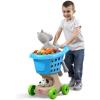 imageStep2 Little Helpers Shopping Cart for Kids Play Grocery Cart Made of Durable Plastic for Toddlers 2 Years Old BlueBlue