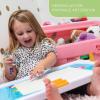 imageStep2 2in1 Toy Box ampamp Art Lid Kids Toy Storage Bin ampamp Organizer Easel ampamp Chest in One Made of Durable Plastic For Toddlers 2 Years Old MintPink