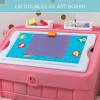 imageStep2 2in1 Toy Box ampamp Art Lid Kids Toy Storage Bin ampamp Organizer Easel ampamp Chest in One Made of Durable Plastic For Toddlers 2 Years Old MintPink