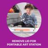 imageStep2 2in1 Toy Box ampamp Art Lid Kids Toy Storage Bin ampamp Organizer Easel ampamp Chest in One Made of Durable Plastic For Toddlers 2 Years Old MintGray