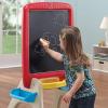 imageStep2 All Around Easel for Two Kids Activity Table DoubleSided Art Board Made of Durable Plastic Includes 94Piece Soft Foam Magnets For Toddlers 3 Years Old