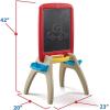 imageStep2 All Around Easel for Two Kids Activity Table DoubleSided Art Board Made of Durable Plastic Includes 94Piece Soft Foam Magnets For Toddlers 3 Years Old