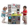 imageStep2 Contemporary Chef Kids Kitchen Playset IndoorOutdoor Kitchenette Interactive Play with Lights and Sounds Made of Durable Plastic Includes 25 Piece Toy Accessories For Toddlers 2 Years Old