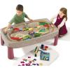 imageStep2 Deluxe Canyon Road Train ampamp Track Table Silver 4700 x 4700 x 1600 Inches 754700Silver