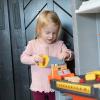 imageStep2 Deluxe Kids Workshop IndoorOutdoor Tool Bench for Children Interactive Play with Sounds Made of Durable Plastic Includes 50 Piece Toy Accessories For Toddlers 3 Years Old