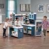 imageStep2 Grand WalkIn Wooden Kids Kitchen Playset IndoorOutdoor Kitchenette Interactive Play with Lights and Sounds Made of Durable Wood Includes 15 Piece Toy Accessories For Toddlers 3 Years Old