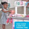 imageStep2 Love ampamp Care Deluxe Baby Doll Nursery Playset for Kids Compact Changing Station ampamp Crib Made of Durable Plastic Includes Toy Accessories For Toddlers 26 Years Old LavenderLavender