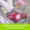 imageStep2 Love ampamp Care Deluxe Baby Doll Nursery Playset for Kids Compact Changing Station ampamp Crib Made of Durable Plastic Includes Toy Accessories For Toddlers 26 Years Old LavenderLavender