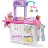 imageStep2 Love ampamp Care Deluxe Baby Doll Nursery Playset for Kids Compact Changing Station ampamp Crib Made of Durable Plastic Includes Toy Accessories For Toddlers 26 Years Old LavenderPink