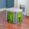 imageStep2 Mighty My Size Kids Table ampamp Chair Set Playroom Activity Table for Arts ampamp Crafts Made of Durable Plastic For Toddlers 2 Years Old Gray ampamp RedGray  Green