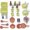 imageStep2 Modern Metro Kids Kitchen Playset IndoorOutdoor Kitchenette Interactive Play with Lights and Sounds Made of Durable Plastic Includes 33 Piece Toy Accessories For Toddlers 2 Years OldMulticolor