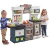 imageStep2 Modern Metro Kids Kitchen Playset IndoorOutdoor Kitchenette Interactive Play with Lights and Sounds Made of Durable Plastic Includes 33 Piece Toy Accessories For Toddlers 2 Years OldMulticolor